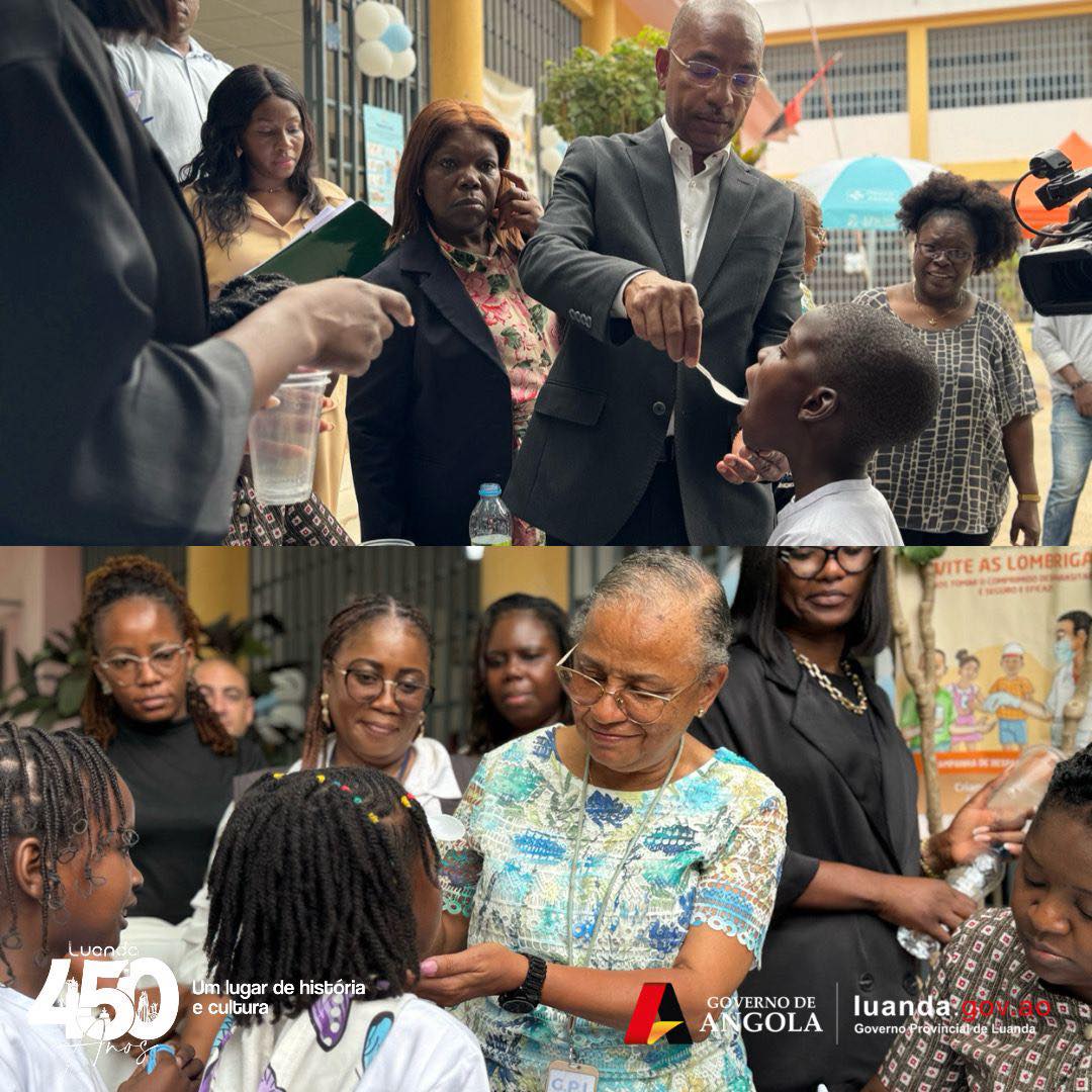 GOVERNO PROVINCIAL DE LUANDA LANÇA CAMPANHA DE DESPARASITAÇÃO PARA MAIS DE 800 MIL CRIANÇAS