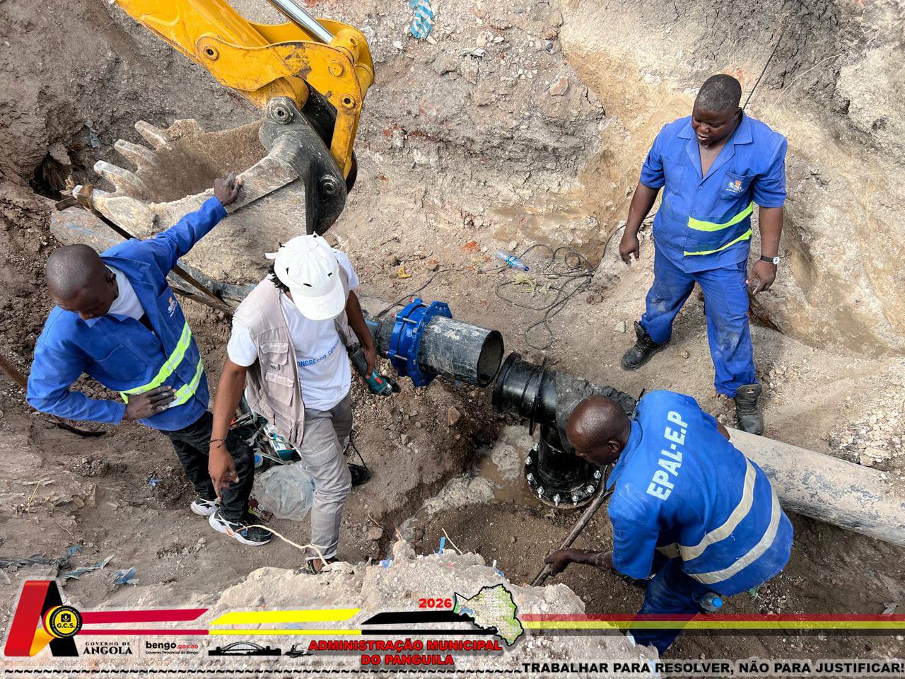 ADMINISTRAÇÃO DO PANGUILA INTENSIFICA RECUPERAÇÃO DO SISTEMA DE ABASTECIMENTO DE ÁGUA